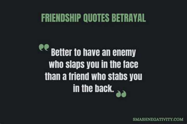 Unforgettable Betrayal Quotes For Broken Friendships