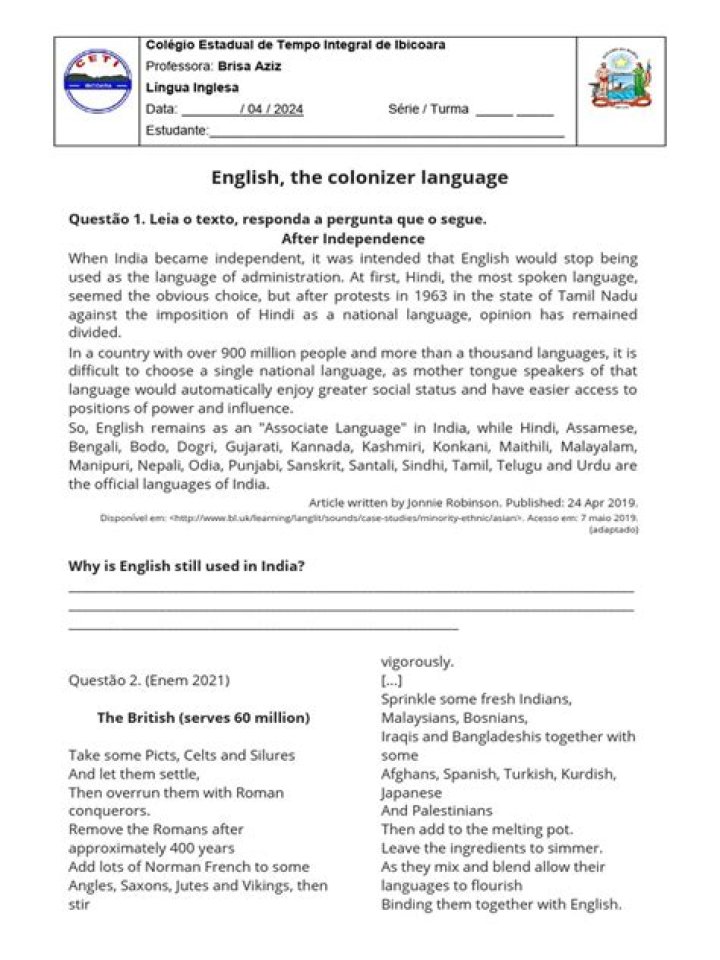 Unveiling The Legacy Of Colonizer Languages: Impacts And Consequences