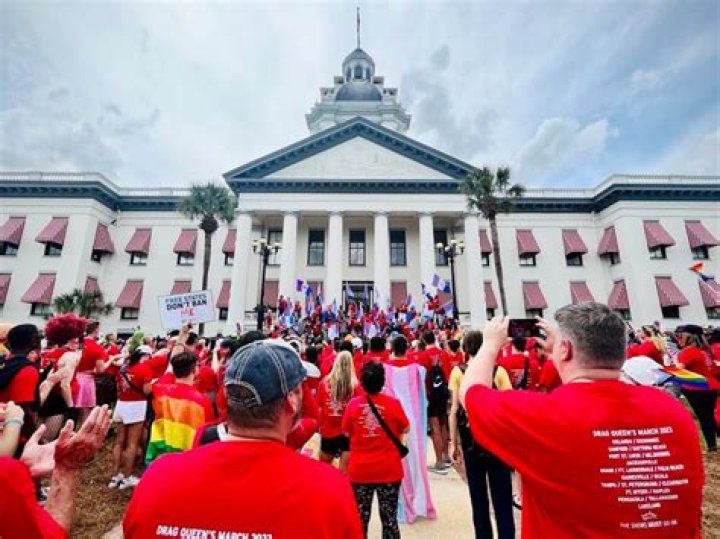 Drag Queens Protest Anti-Drag Bill At Florida State Capitol