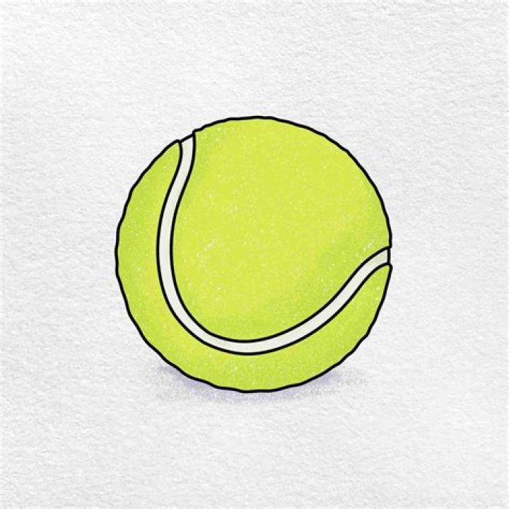 Exquisitely Drawn Tennis Ball: Art Capturing Motion And Precision