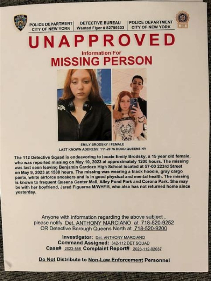 Latest Update On The Emily Brodsky Missing Case: 2023 Developments