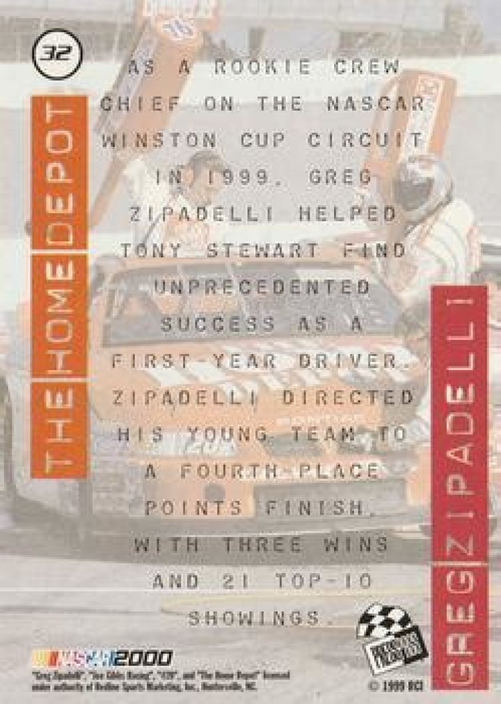 Greg Zipadelli (Other) - Age, Birthday, Bio, Facts, Family, Net Worth, Height & More