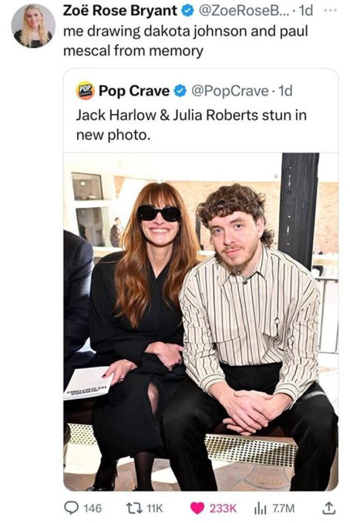 Discover The Unseen Connection Between Jack Harlow And Julia Roberts