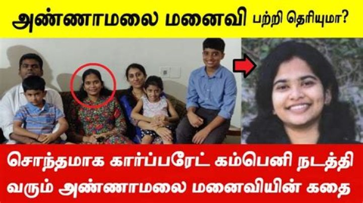 Who Is K. Annamalai's Wife? Uncover The Details Here