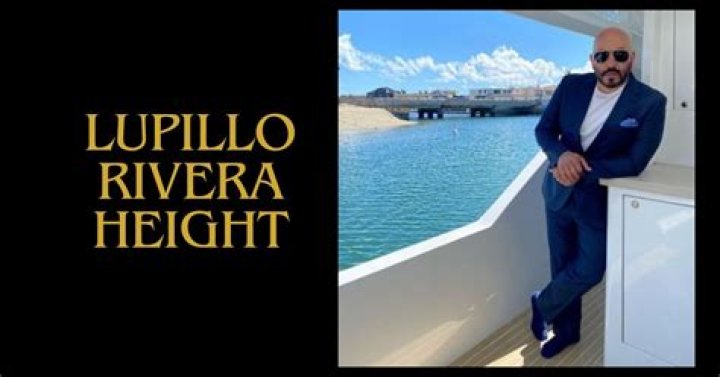 Unveiling Insights Into Lupillo Rivera's Height