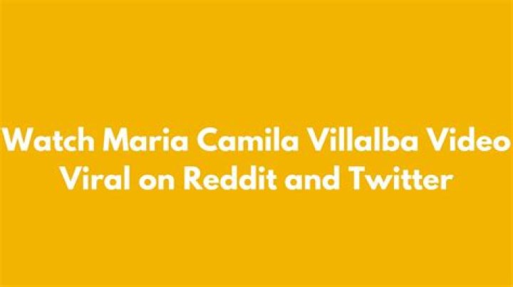 Maria Camila Villalba's Leaked Video Deep Dive
