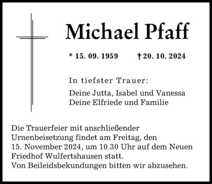 Remembering Michael Pfaff: A Life Well-Lived