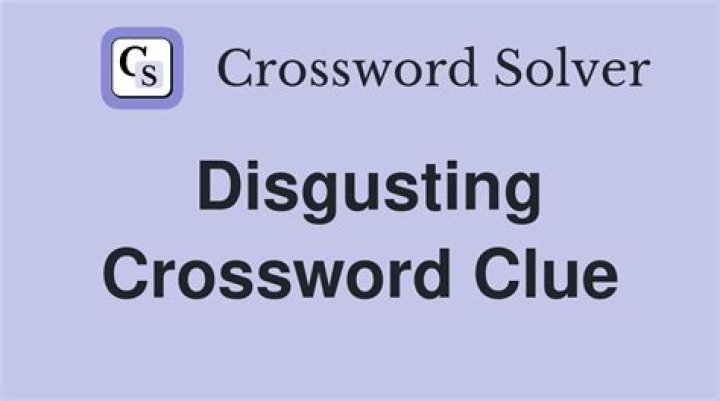 The Most Disgusting Crossword You'll Ever Solve