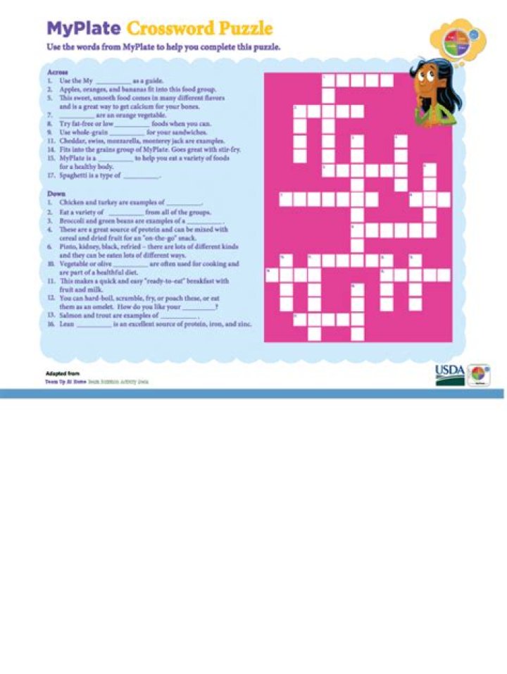 Master MyPlate With Our Exclusive Crossword Answers