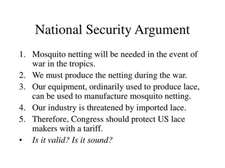 The Vital Importance Of A Strong National Security Argument