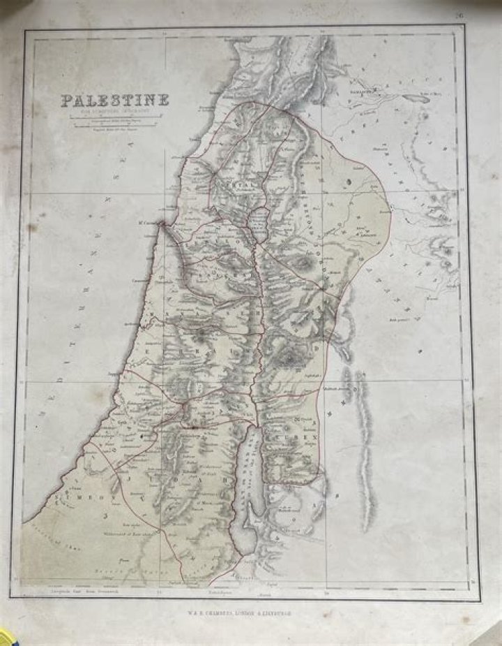 Historical Maps Of Palestine: Uncovering The Region's Past | 1800s Maps