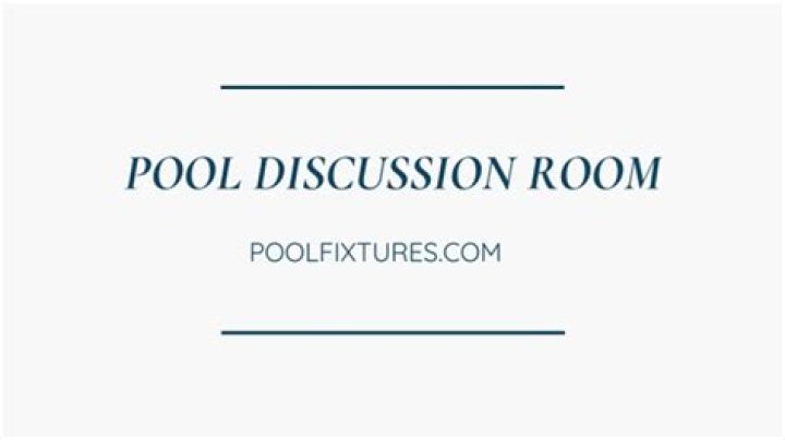 Dive Into The Depths Of Pool Discussions