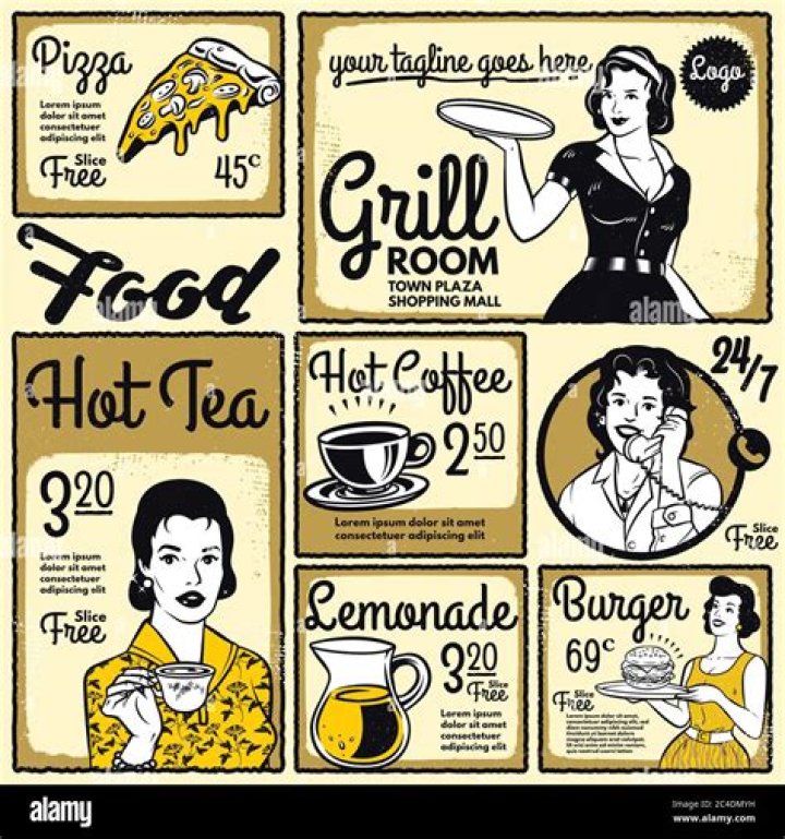 Unleash The Nostalgic Charm: Retro Menu Designs For A Timeless Experience